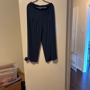 Chico's Navy Straight-Leg Pull-On Pants